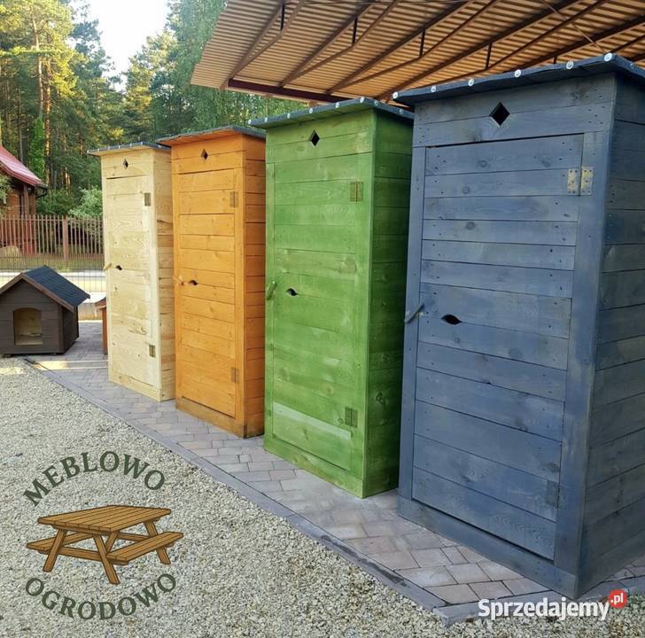 WC drewniane Kibel Swawojka solidna duża z Sosny Radomsko