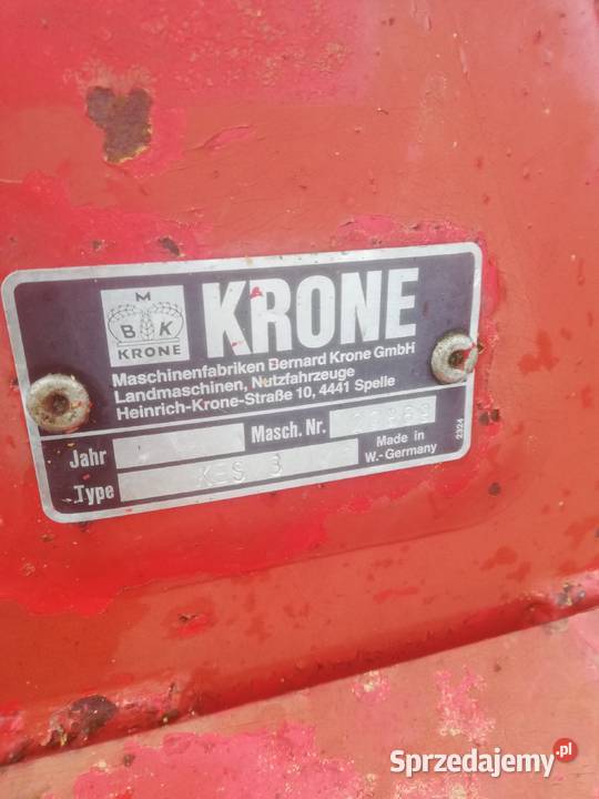 Brona wirowa krone 3m Małe Pułkowo