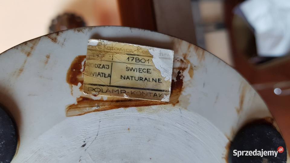 Kandelabr świecznik trójramienny Polam ceramika Antyki, Sztuka, Kolekcje Dąbrowa Górnicza