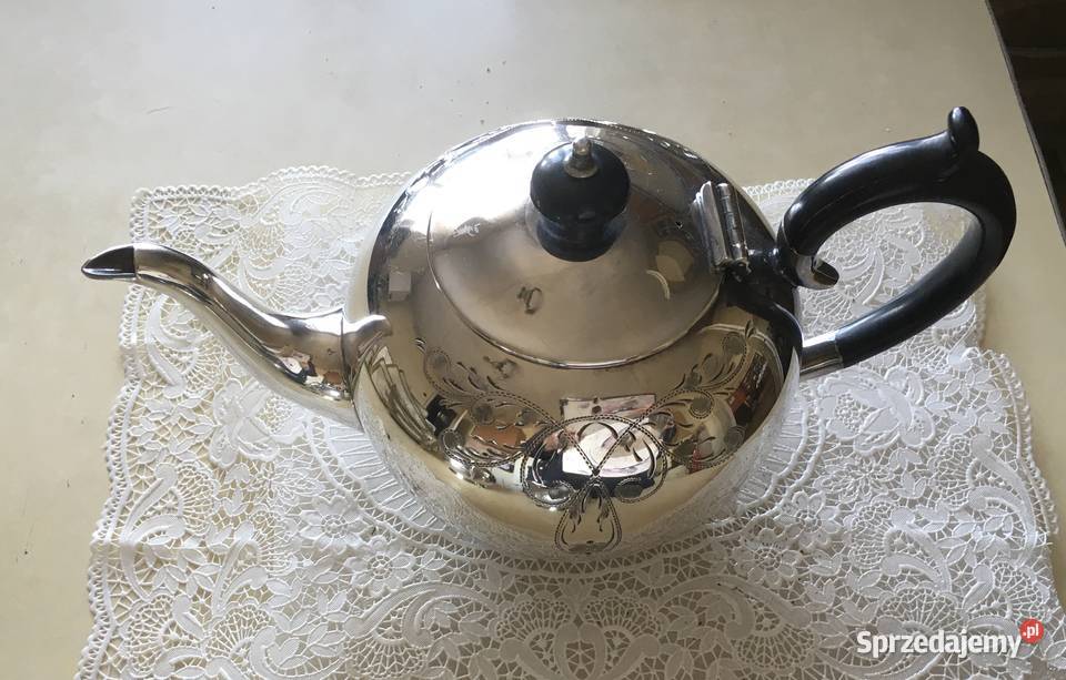 Posrebrzany komplet do kawy 19001940 Kraków sprzedam