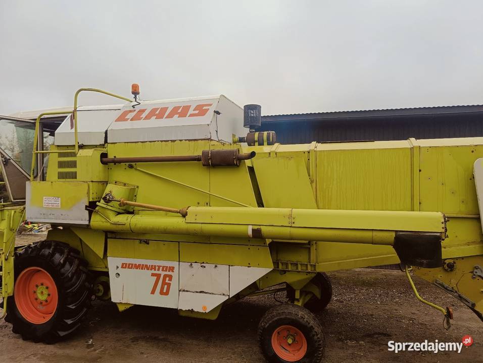 Claas Dominator 76 heder 36m wózek John Deere Czujniki awaryjności Bystrzyca Stara