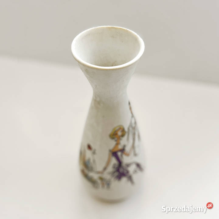 Ciekawy wazon ceramiczny Bay Keramik Niemcy lata Warszawa