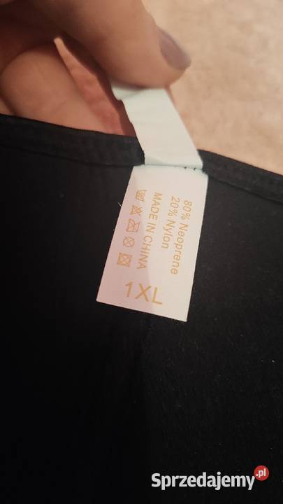 Gorset neoprenowy do ćwiczeń na brzuch XL czarny sprzedam
