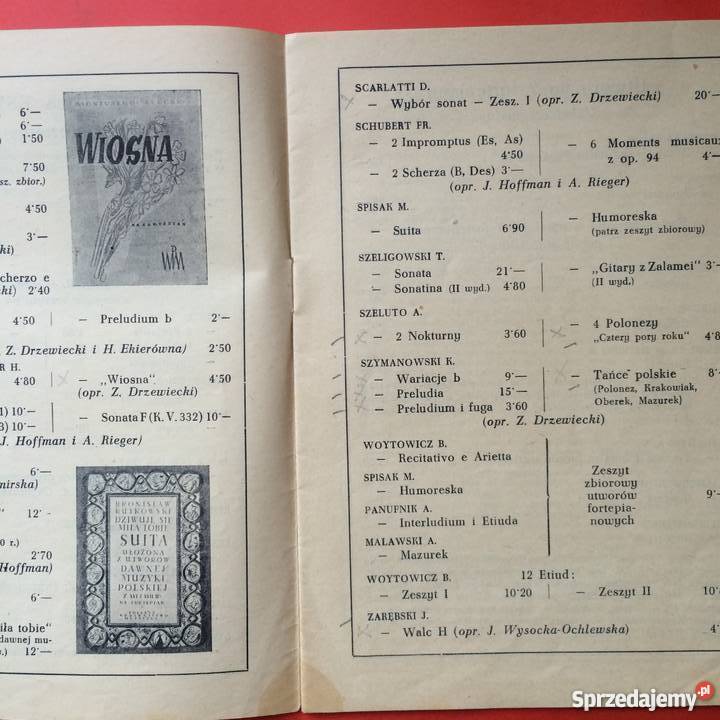760 Program Koncertu Symfonicznego i Utwory Antykwariat Szczecin
