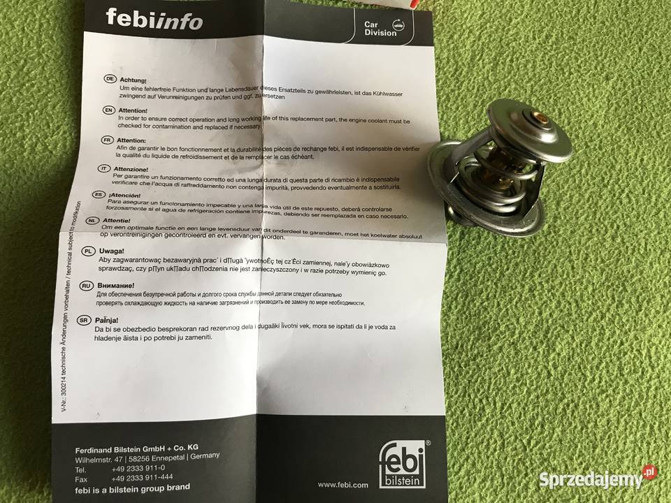 Termostat układu chłodzenia FEBI BILSTEIN 17888 śląskie Jaworzno