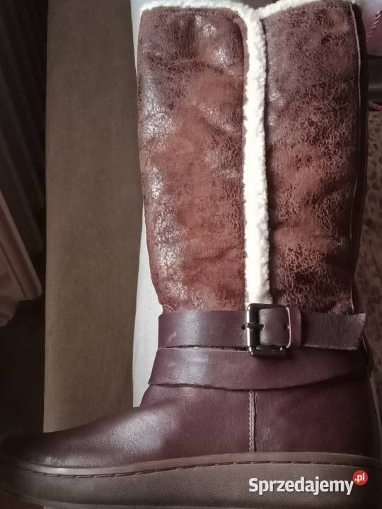 Kozaki skórzaneocieplane Geox łódzkie Łódź