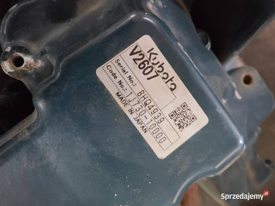 Silnik Kubota V2607D1EU6 Kompletny Sprawny Silnik i osprzęt lubelskie