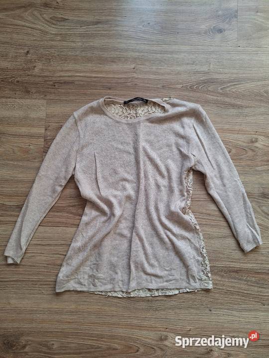 Piękny pastelowy delikatny sweter Zara 38 miły Kraków sprzedam