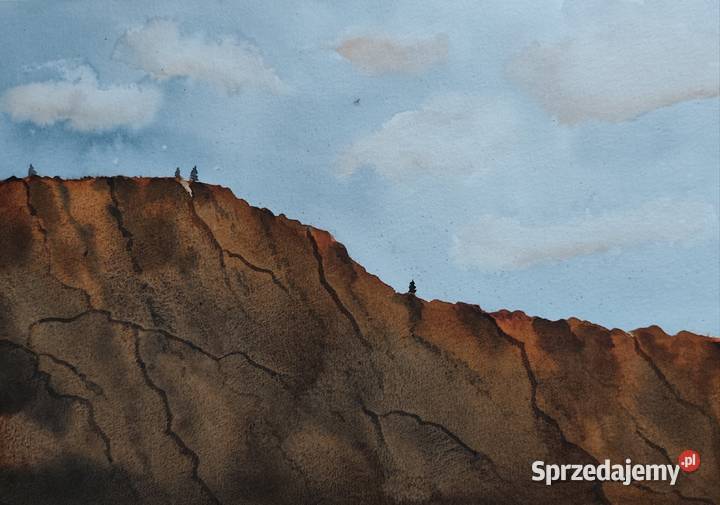 Akwarela Akwarelka Obraz pt Góry Kanionu