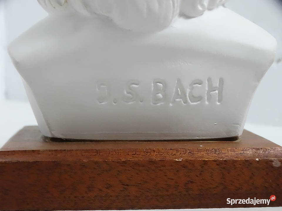 Klasyczne popiersie JS BACH 18 Sygnowane lubelskie