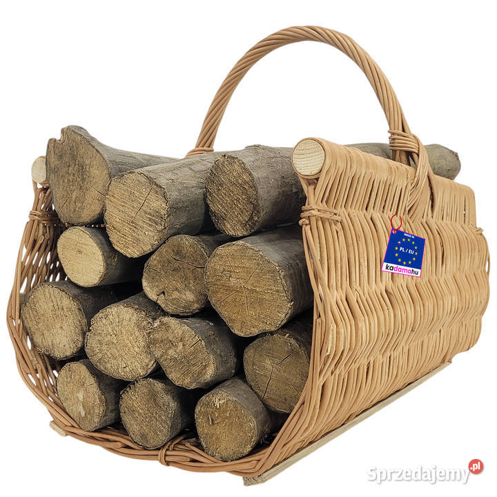 Kosz wiklinowy na drewno Rynna 50x42x32 koszyk podkarpackie