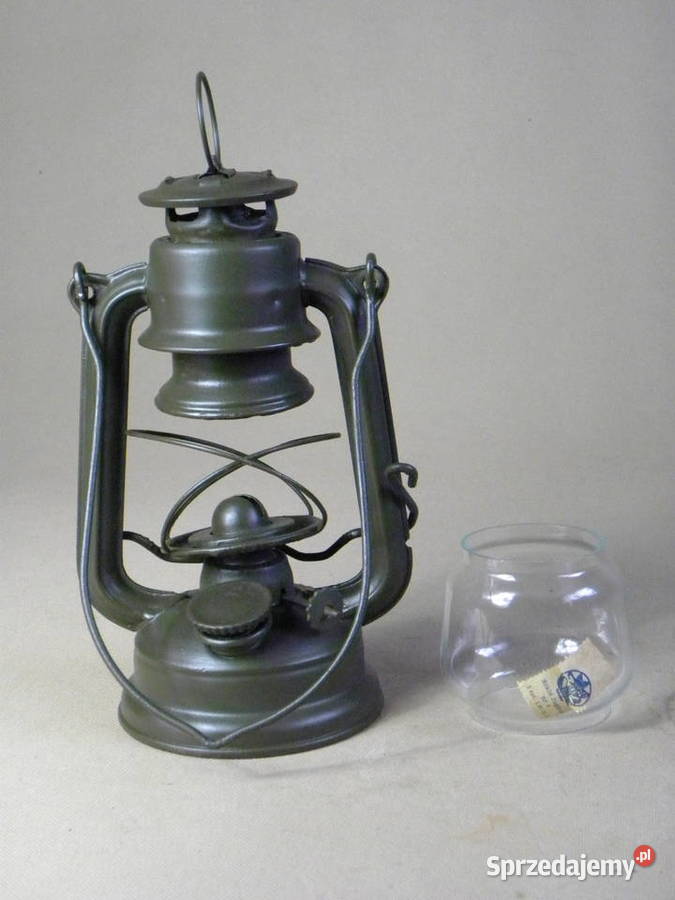 Polska lampa naftowa Jupiter 0 zielona Legnica sprzedam