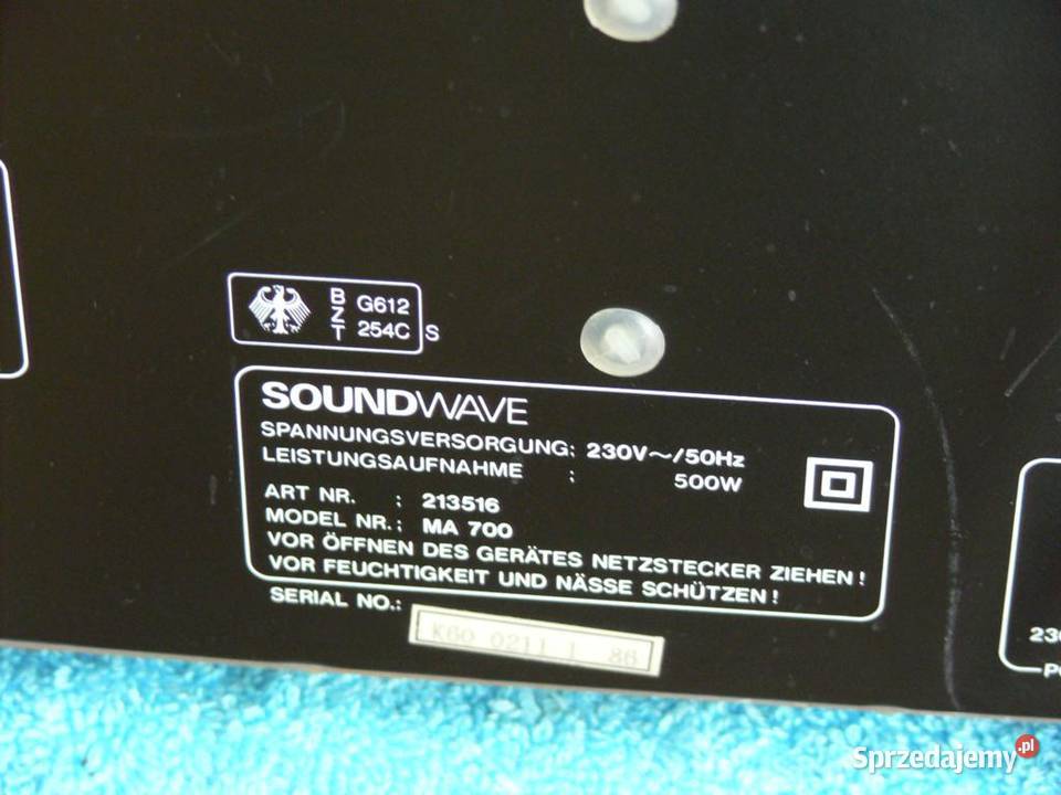 Wzmacniacz Soundwave PA700 i MA700 mocny 515 wat Jasło