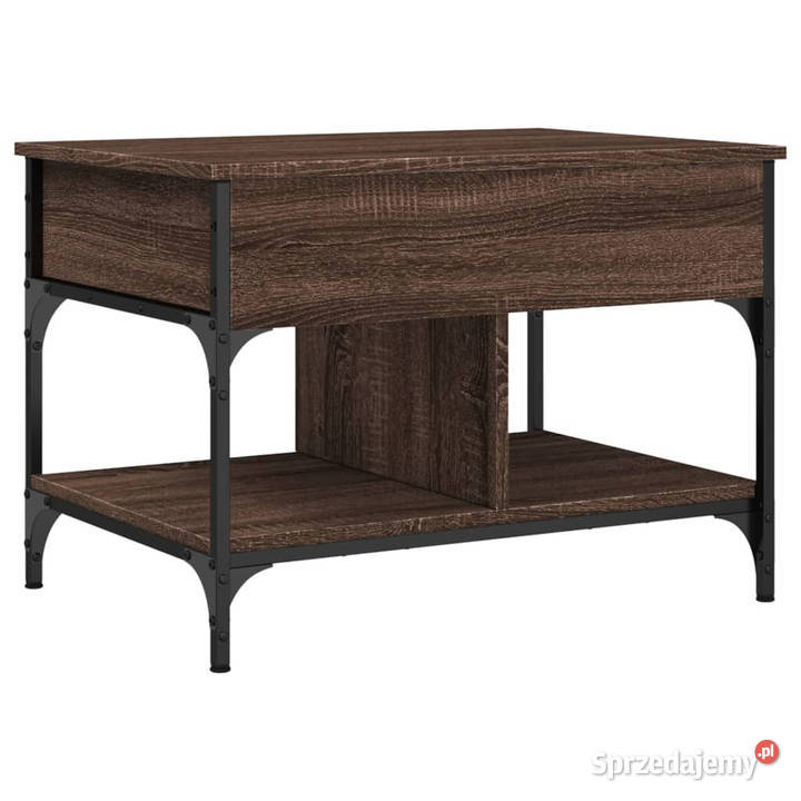 Stolik kawowy brązowy dąb 70x50x50 WM845365 Warszawa sprzedam