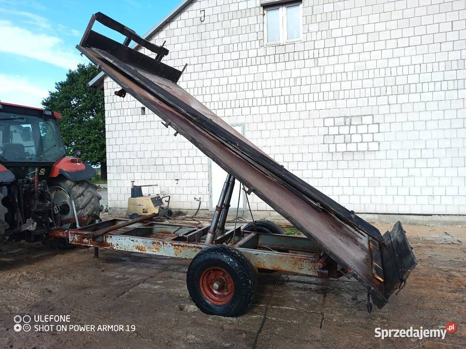 Przyczepa wywrotka 6t na 3 strony z hamulcem Rostkowo