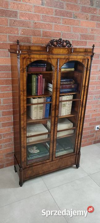 Ekskluzywna biblioteka witryna Ludwik Filip lubuskie Łagów sprzedam