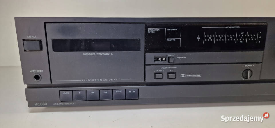Magnetofon Cassette Deck Telefunken HC680 HC 680 wielkopolskie Międzychód sprzedam