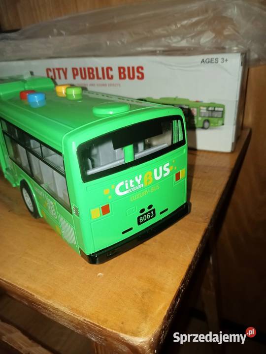 zabawka model autobusu miejskiego zielony Dla Dziecka Nowy Tomyśl sprzedam