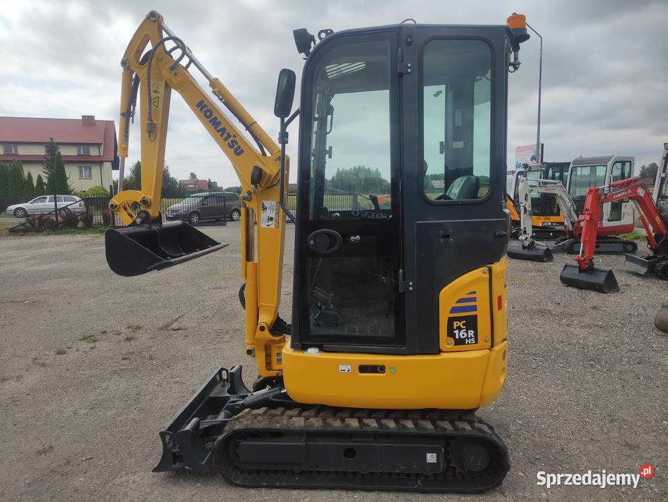 Minikoparka KOMATSU PC 16 R 2018r 1800mtg Rok produkcji 2018 Ryżki sprzedam