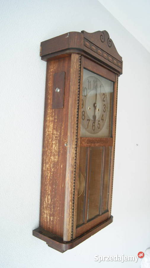 Stary zegar mechaniczny antyk Antyki Wrocław