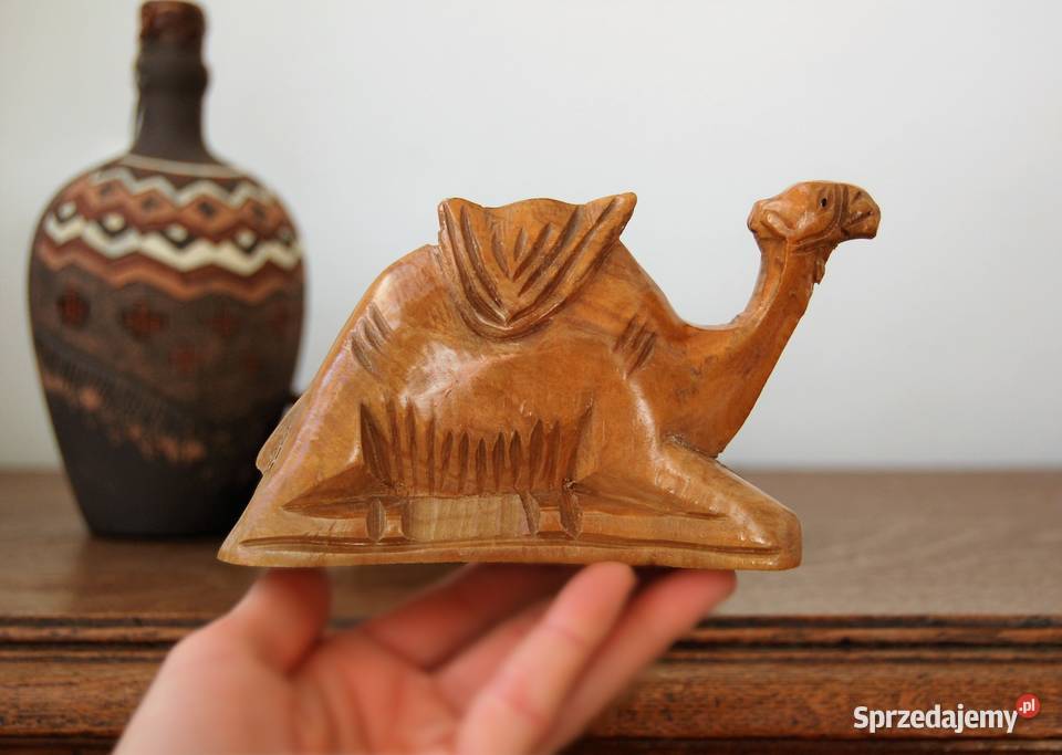 Wielbłąd rzeźba afrykańska Egipt rękodzieło Lublin