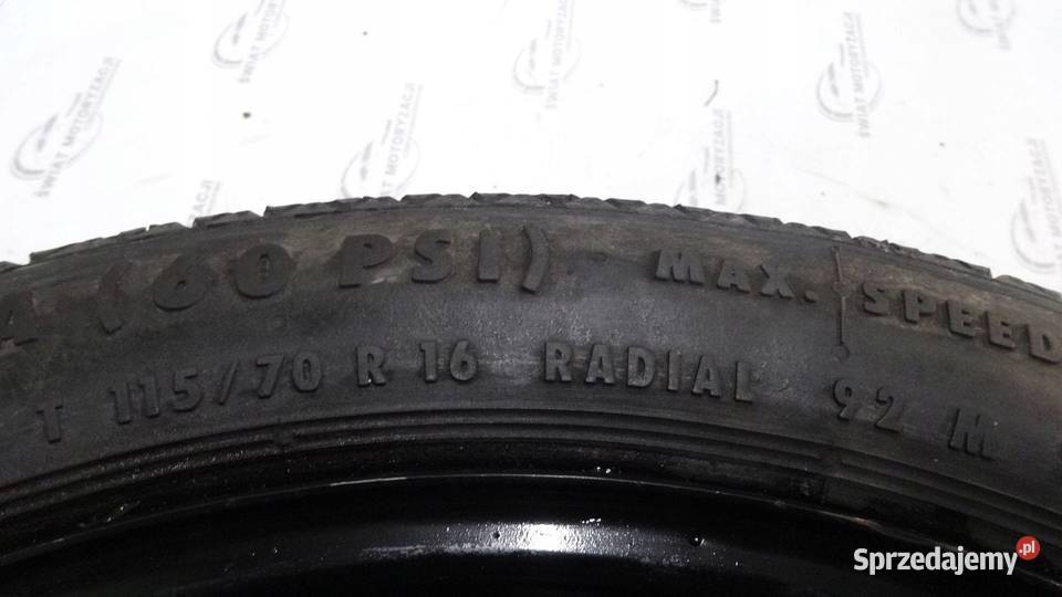 OPEL ASTRA H koło dojazdowe 1157016 92M 4x100