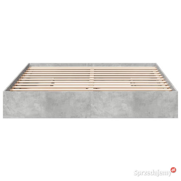 Rama łóżka z szufladami szarość betonu 180x200
