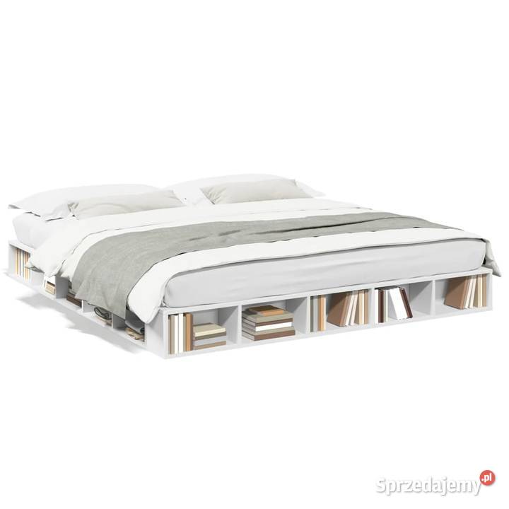 vidaXL Rama łóżka biała 180x200 SKU3280454 Warszawa