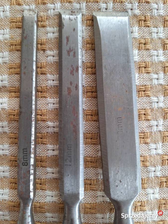 Dłuto stolarskie płaskie zestaw 3 8 12 20 mm pomorskie Gdańsk