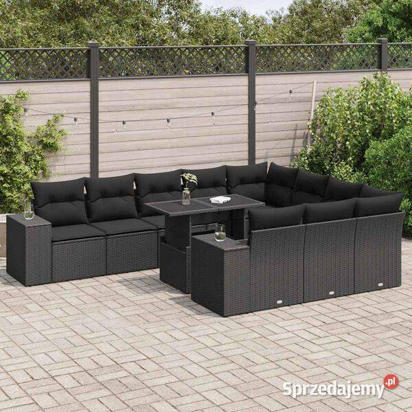 vidaXL 11cz zestaw wypoczynkowy do