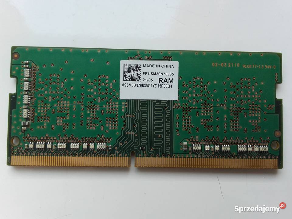 RAM Samsung DDR4 4GB laptopowa 3200MHz CL22 12V Bydgoszcz