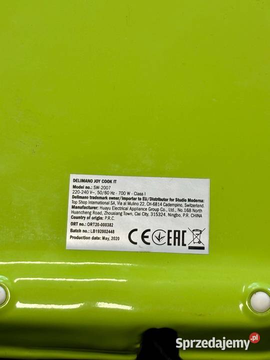 Opiekacz Delimano SW2007 zielony 700 W Elbląg