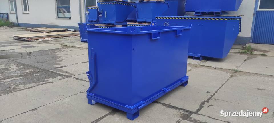 Kontener z klapowym dnem PMDB 1500 L polskiego Kielce