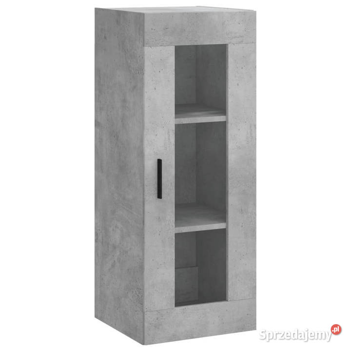 Wysoka szafka szarość betonu 345x34x180 mazowieckie Warszawa