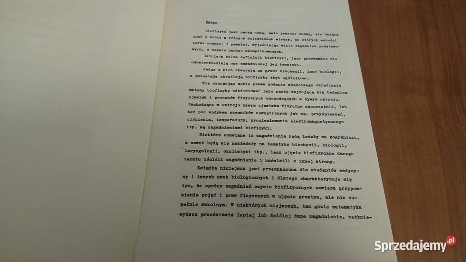 Biofizyka Stanisław Marciniak Warszawska fizyka, astronomia pomorskie Gdańsk