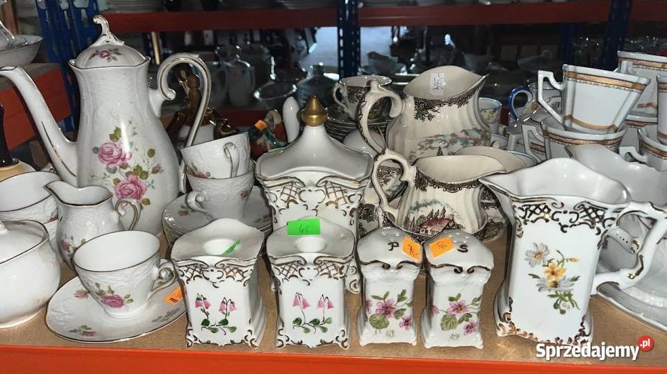 Świecznik i pojemnik Porcelana