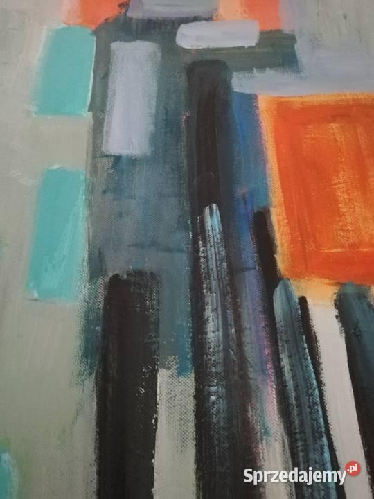 Abstrakcja ręcznie malowana100150 duża Szczecin