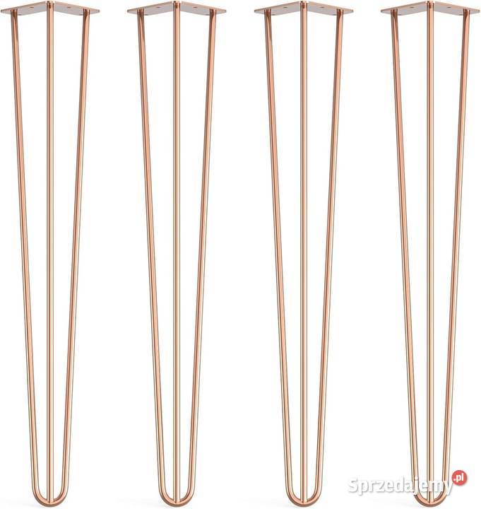 NOGI METALOWE RÓŻOWE ZŁOTO LOFTOWE meblowe loft mazowieckie Warszawa