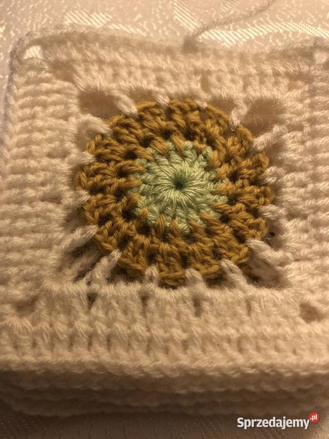 kwadrat babuni kwiaty poduszka narzuta95100