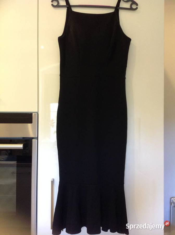 Sukienka Czarna Damska WAL G S falbana Nowa Nowa Sól