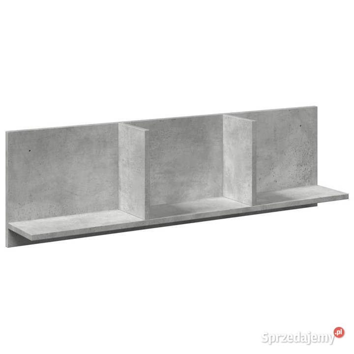 Półka ścienna 100x165x30 szarość betonu WM854862