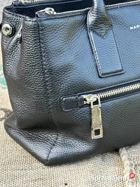 Duża Torebka Marc Jacobs Gotham Do Ręki Na Ramię szary/srebrny Torby i torebki mazowieckie
