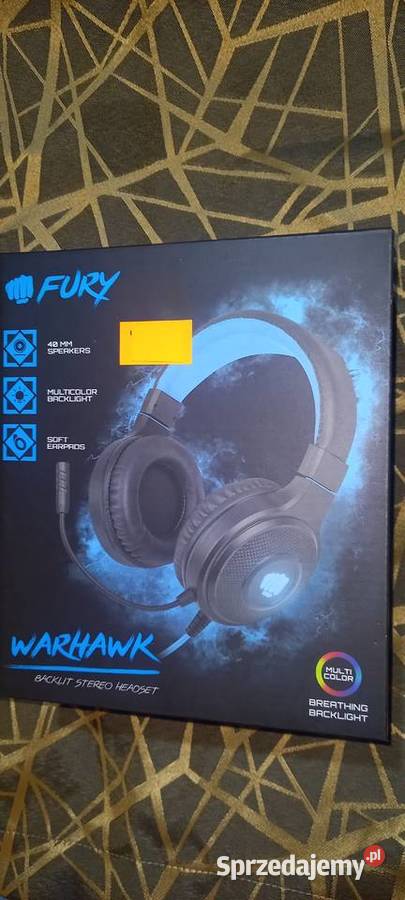 Słuchawki FURY WARHAWK z mikrofonem podświetlane Małkinia Górna