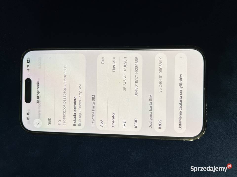 iPhone 14 PRO Oryginalny zestaw ETUI STAN NOWY sprzedam