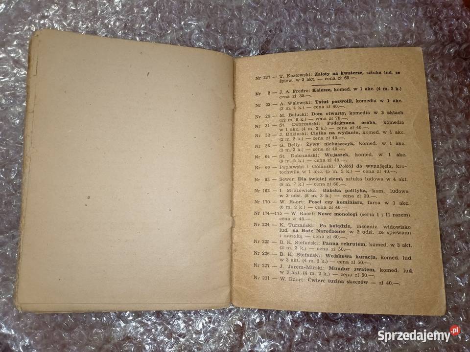 Generalna Próba Farsa w jednym akcie W Raorta Proza i poezja Poznań