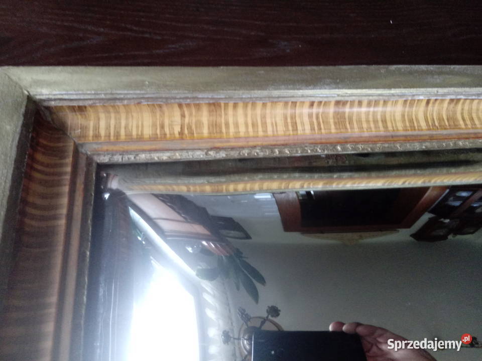 wypukłe lustro w stylu angielskim antyczne Piotrówek