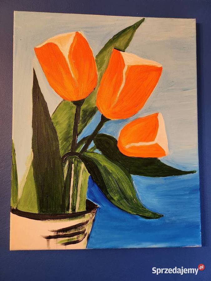 Obraz akrylowy Tulipany 50x40 Antyki, Sztuka, Kolekcje mazowieckie Warszawa
