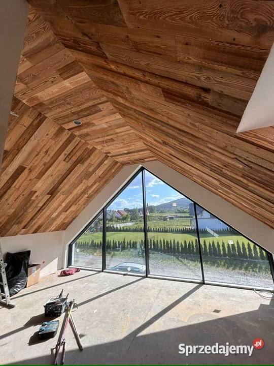 Naturalne stare deski na ścianę sufit Drewno