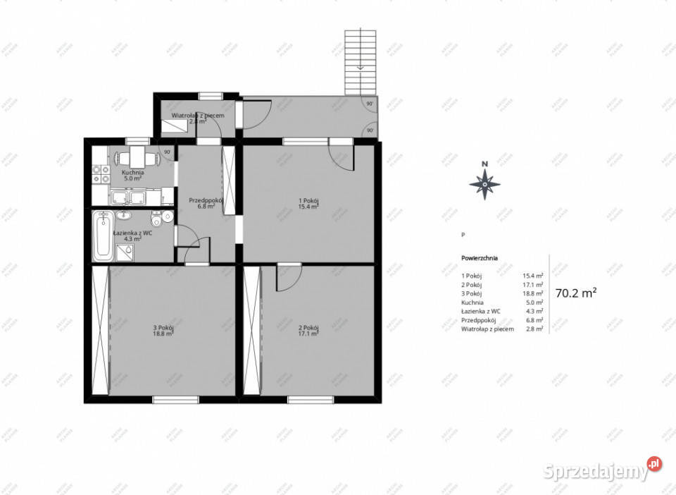 Mieszkanie 3 pok 660 m2 działki Kielce sprzedam