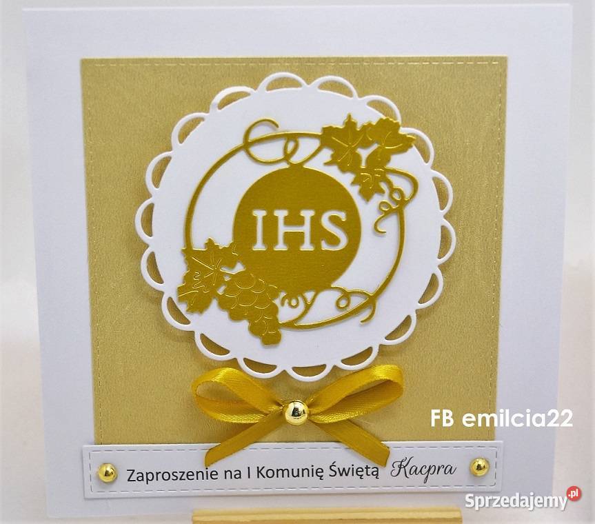 Zaproszenia z okazji I Komunii Św lubuskie Zielona Góra sprzedam